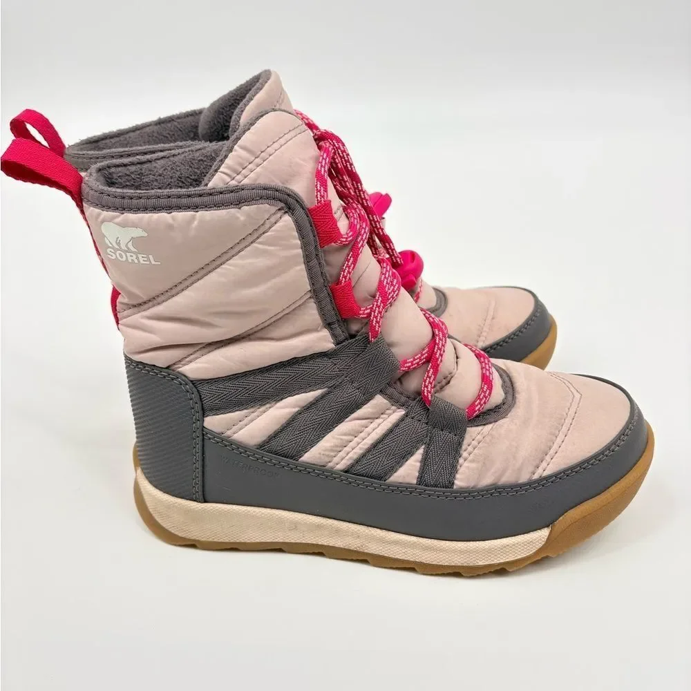 Sorel Kids' Pink and Dark Gray Boots